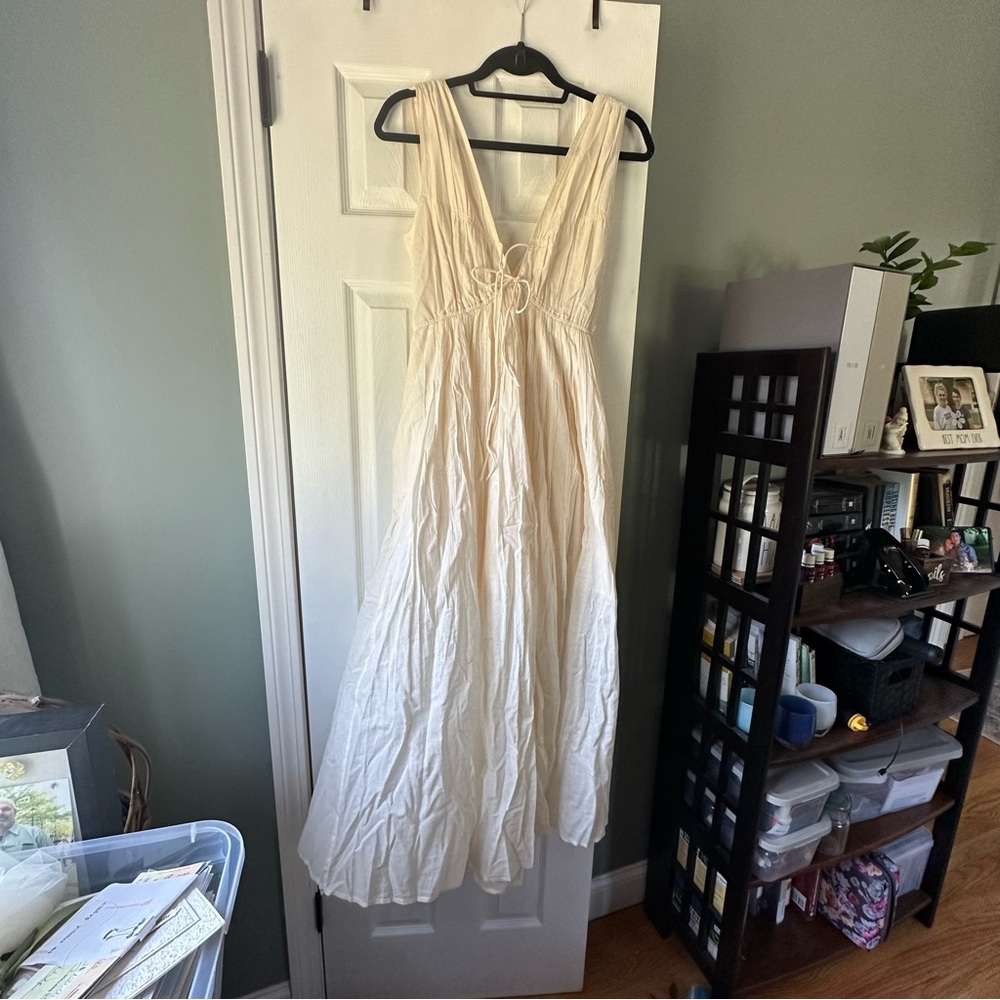 NWT Abercrombie & Fitch Tank Tie-Front Maxi Dress